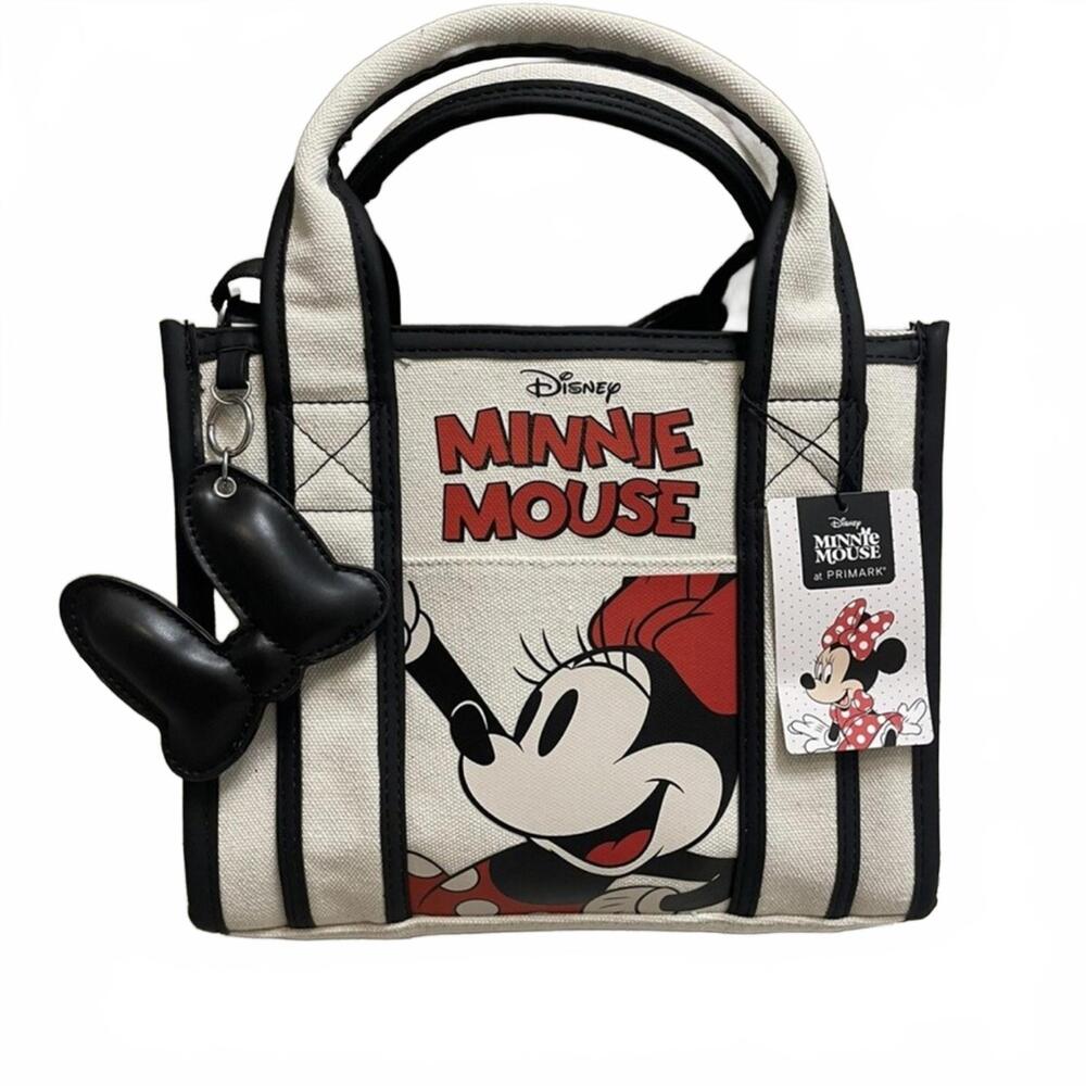 NEW Disney Minnie Mouse Black and White Tote Bag